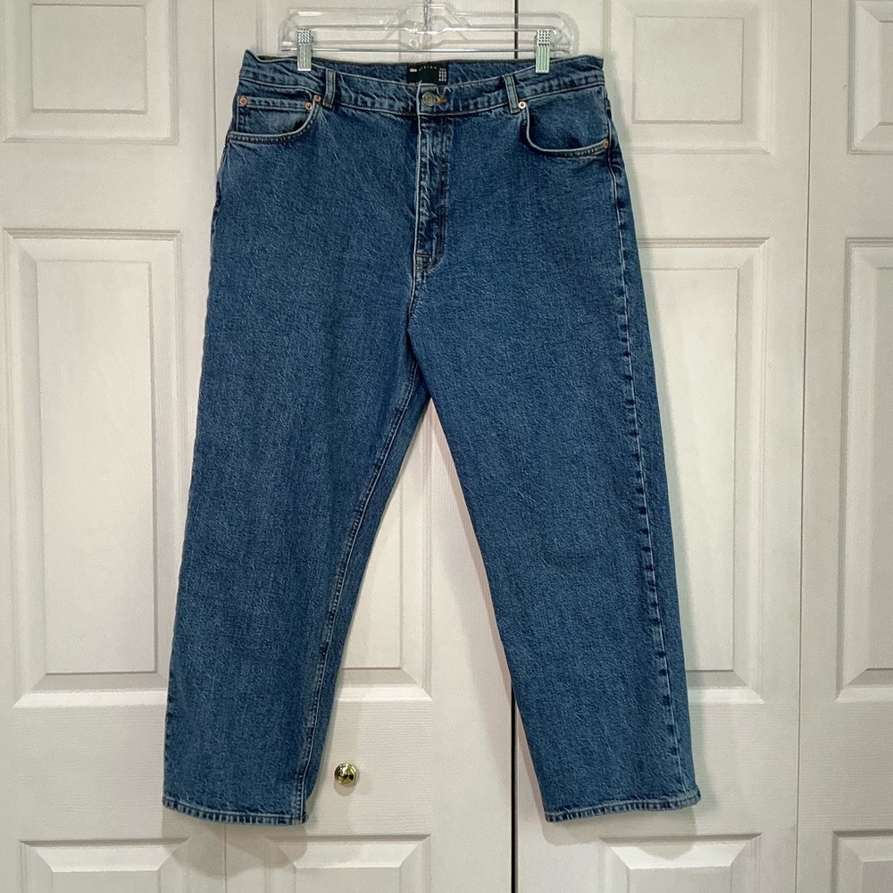 🩷 ASOS Design Curve Blue Denim Jeans - Size 14 / 32 (01396)